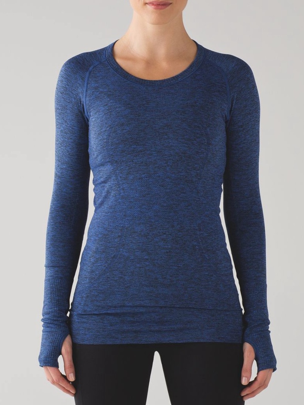 Lululemon Swiftly Tech Long Sleeves Heather Blue Sz 8